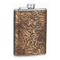 8oz Paisley Design Flask