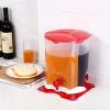 2L New ABS Home Restaurant Rotate Three Grids Beverage Drink Dispenser Cold