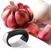 Multi-function Manual Stainless Steel Garlic Presses Grinder Slicer Cutter