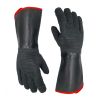 Oven Gloves 14" 932F, Smoke-Resistant Cooking Barbecue Grill Gloves, Waterproof, Fire-Resistant And Oil-Resistant Neoprene Coating RT