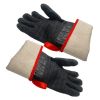 Oven Gloves 14" 932F, Smoke-Resistant Cooking Barbecue Grill Gloves, Waterproof, Fire-Resistant And Oil-Resistant Neoprene Coating RT