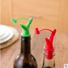 Kitchen Accessories Double Head Sauce Wine Oil Stopper Plugger Fluid Director with Big-small Hole