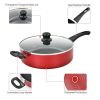 17 Pieces Hard Anodized Nonstick Cookware Pots and Pans Set