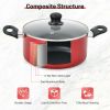 17 Pieces Hard Anodized Nonstick Cookware Pots and Pans Set
