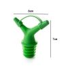 Kitchen Accessories Double Head Sauce Wine Oil Stopper Plugger Fluid Director with Big-small Hole