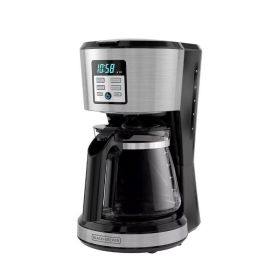 Home And Commercial 12-Cup Programmable Coffee Maker (Main Material: Plastic, Color: As pic show)