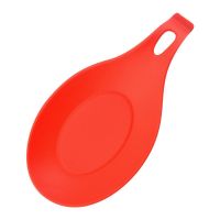 Silicone Spoon Mat Easy To Clean Kitchen Mat Shelf Mat Heat Insulation (Color: Red)