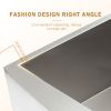 Lordear Farmhouse Kitchen Sink Apron Front Ledge Workstation Deep Single Bowl 16 Gauge Stainless Steel Sink